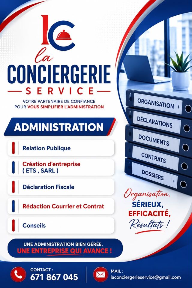 Affiche Administration de La Conciergerie Service