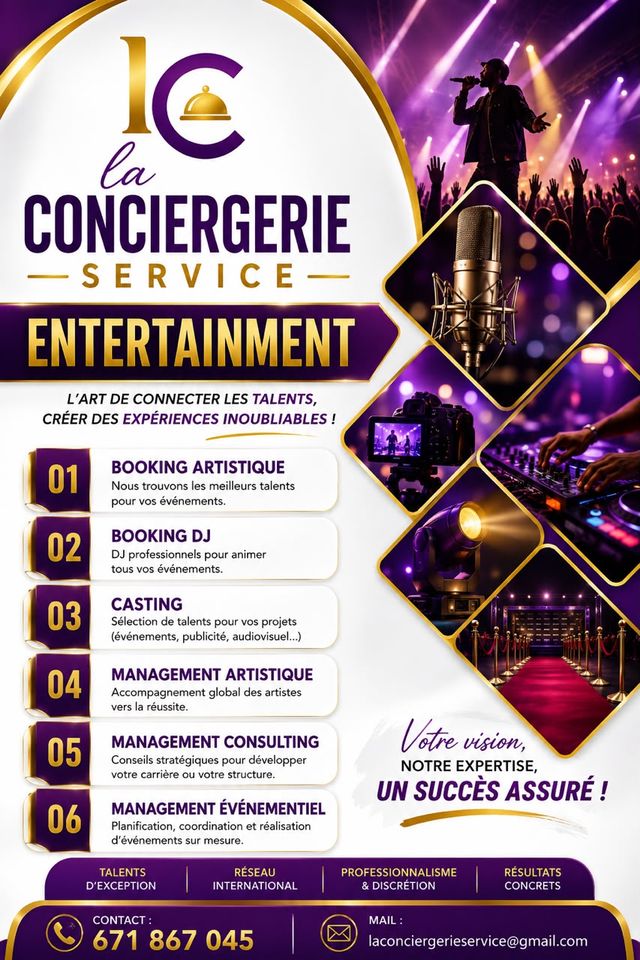 Affiche Entertainment de La Conciergerie Service
