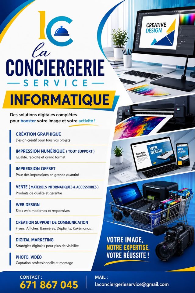 Affiche Informatique de La Conciergerie Service