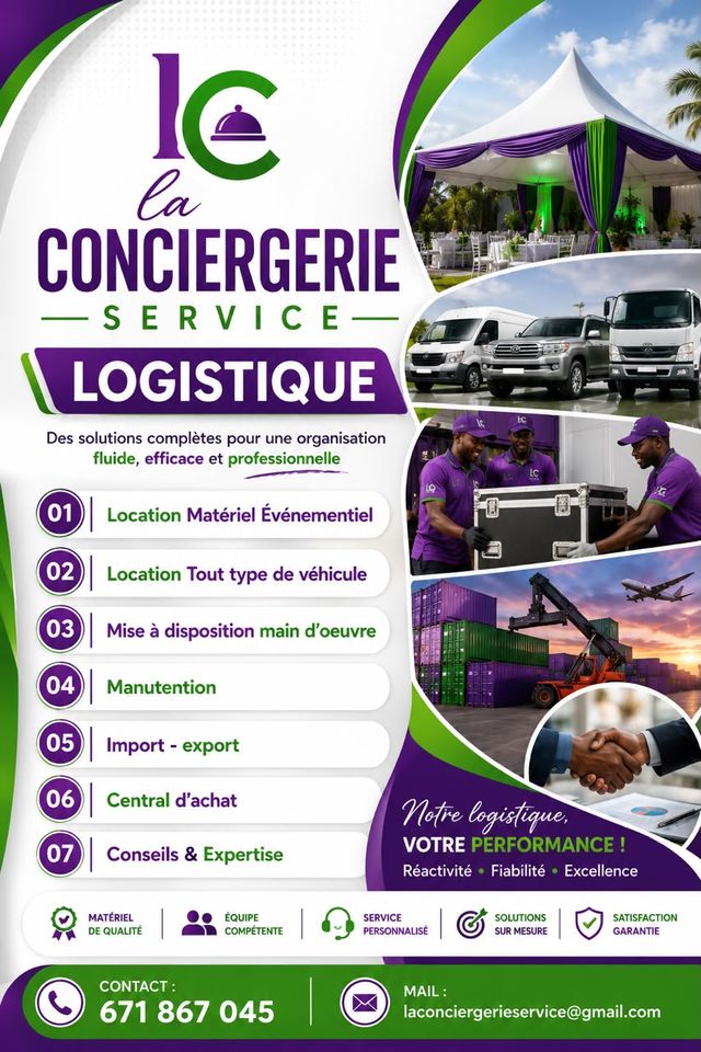 Affiche Logistique de La Conciergerie Service